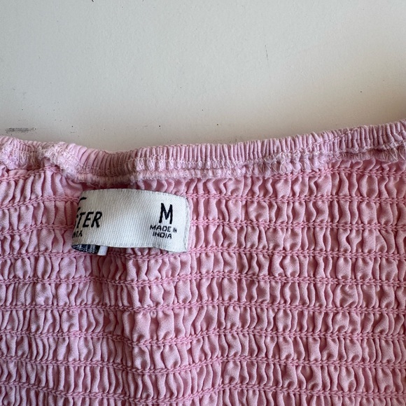 Hollister Pink Eyelet Puff Sleeve Blouse - Picture 4 of 6